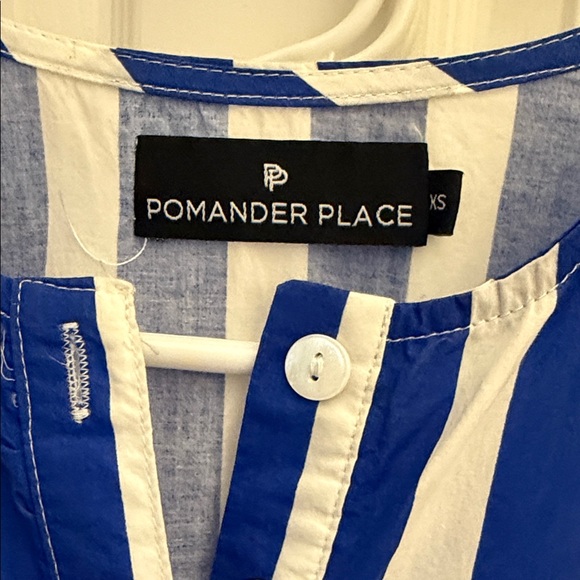 Tuckernuck Pomander Place Striped Blue and White Maxi Dress - Picture 6 of 6